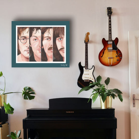 Beatles Mat Canvas Print