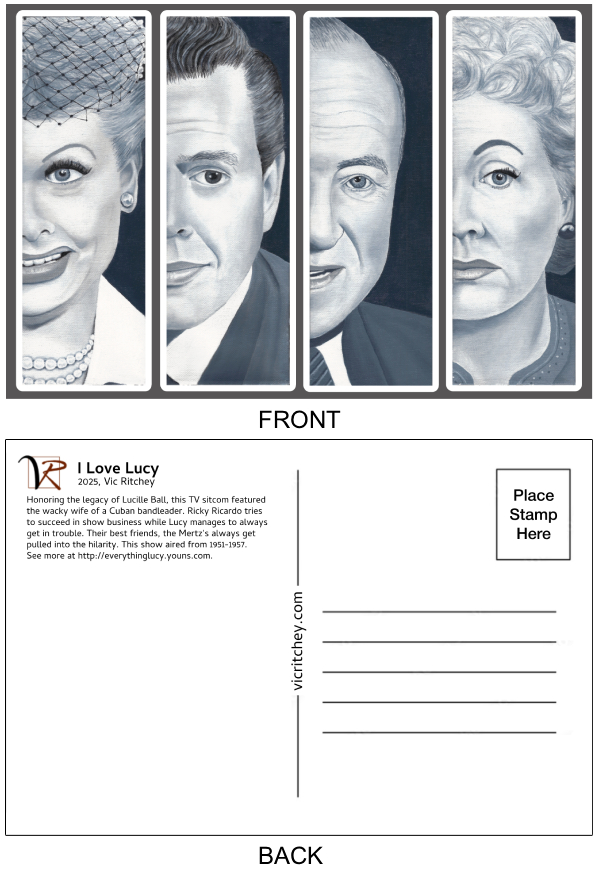 I Love Lucy Postcard