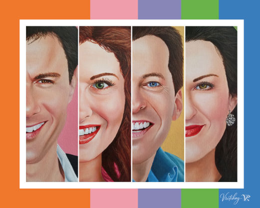 Will and Grace Canvas Print