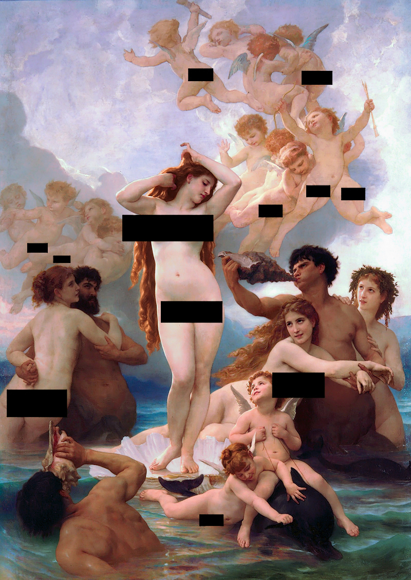 The Birth of Venus, William-Adolphe Bouguereau, 1879