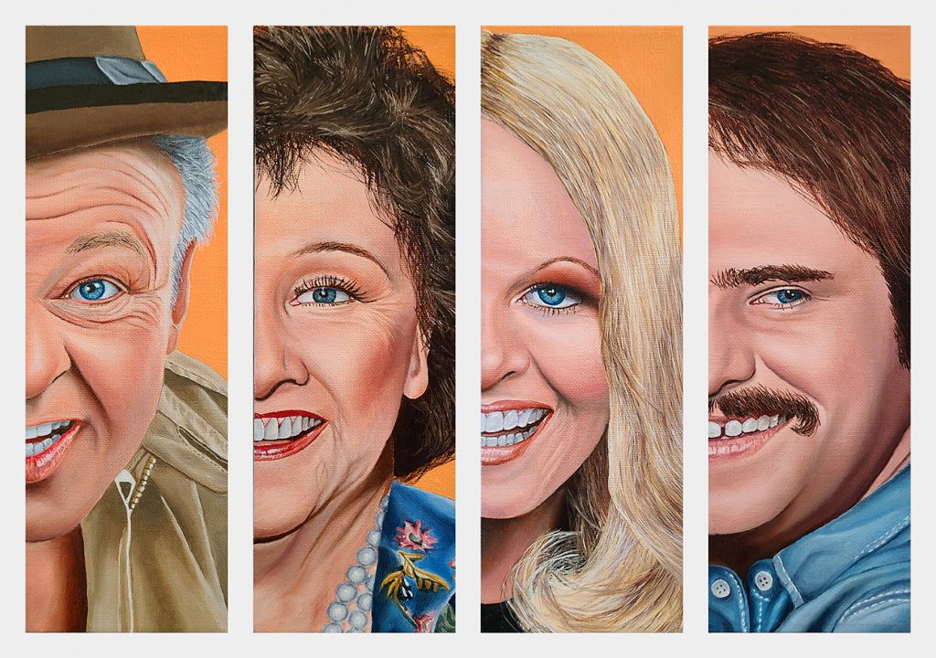 All in the Family, painting by Vic Ritchey